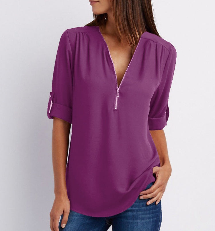 Blusa chiffon