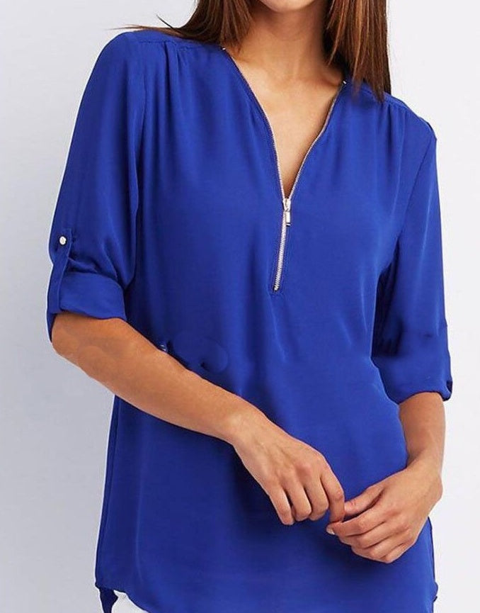 Blusa chiffon